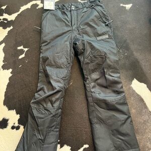 Kids Black Snow Pants